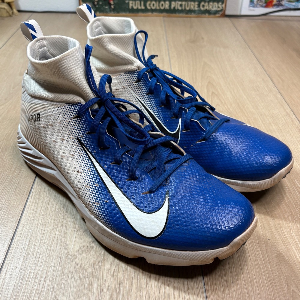 Nike Football Vapor Untouchable Speed Turf 3 Blue White AO8744-104 Mens 13
